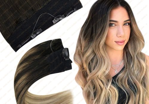 Halo Hair extensions - Flip halo Remy human hair extensions