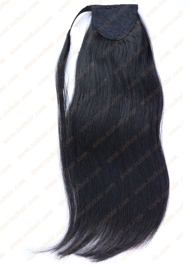 Human ponytail clip in hair extensions 10 / 12 / 14 / 16 / 18 / 20 / 22 /  24 / 26 inches Thick in straight or wavy / curly wave